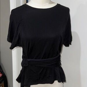BCBGMaxAzria Black Short Sleeve Top